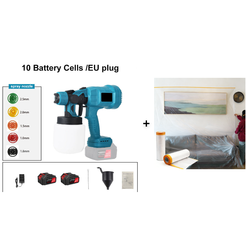 🔥🔥 50% off + free shipping! 💥 🎨 Cordless electric paint sprayer – Fast, clean, and efficient