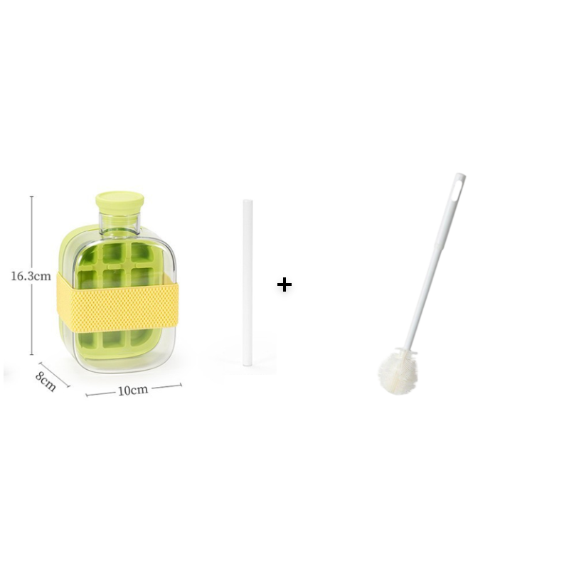 ❄️2-in-1 Ice Cube Maker Water Bottle Built-In Ice Tray, Food-Grade Silicone, Bpa-Free. Make Ice & Store Water In One Bottle – Ideal For Gym, Office & Travel! 🏋️‍♂️💼✈️