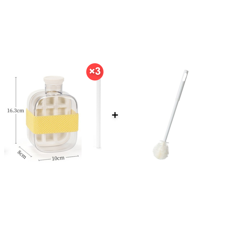 ❄️2-in-1 Ice Cube Maker Water Bottle Built-In Ice Tray, Food-Grade Silicone, Bpa-Free. Make Ice & Store Water In One Bottle – Ideal For Gym, Office & Travel! 🏋️‍♂️💼✈️