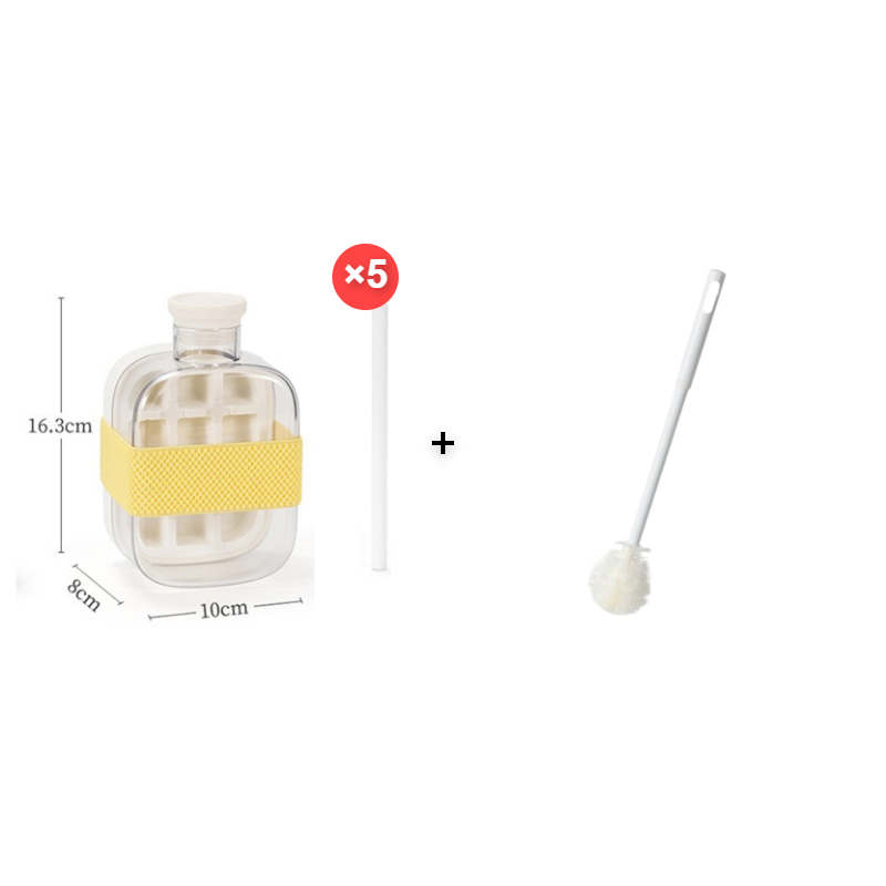 ❄️2-in-1 Ice Cube Maker Water Bottle Built-In Ice Tray, Food-Grade Silicone, Bpa-Free. Make Ice & Store Water In One Bottle – Ideal For Gym, Office & Travel! 🏋️‍♂️💼✈️