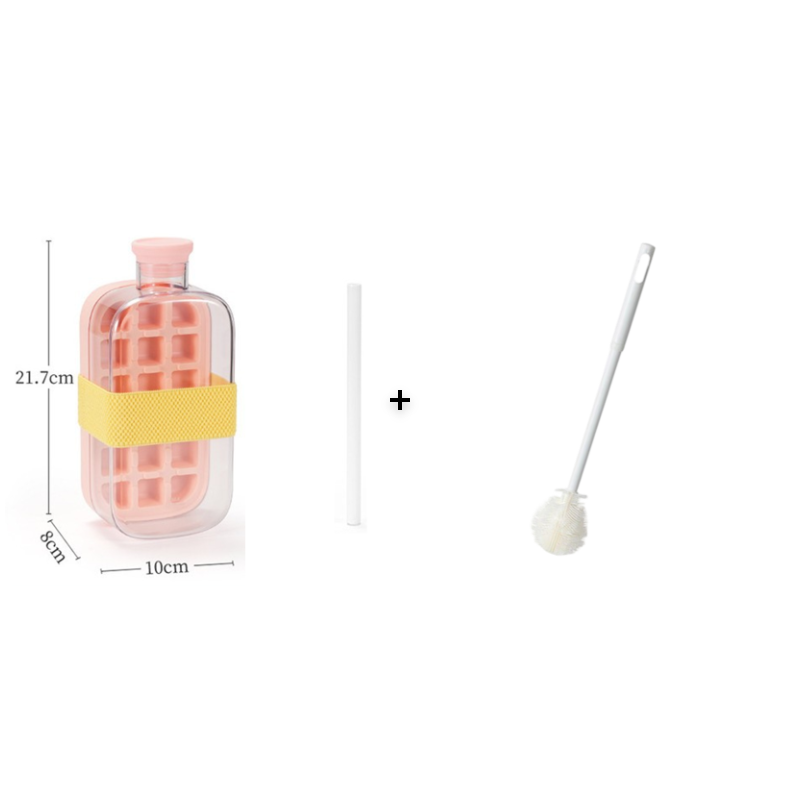 ❄️2-in-1 Ice Cube Maker Water Bottle Built-In Ice Tray, Food-Grade Silicone, Bpa-Free. Make Ice & Store Water In One Bottle – Ideal For Gym, Office & Travel! 🏋️‍♂️💼✈️
