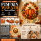 🥳HOT SALE🥳💞50K+ SOLD! Pumpkin Wreath Kit – From £10.99! Complete DIY, acrylic base & sparkling resin beads. Festive fall decor – grab yours! ✅