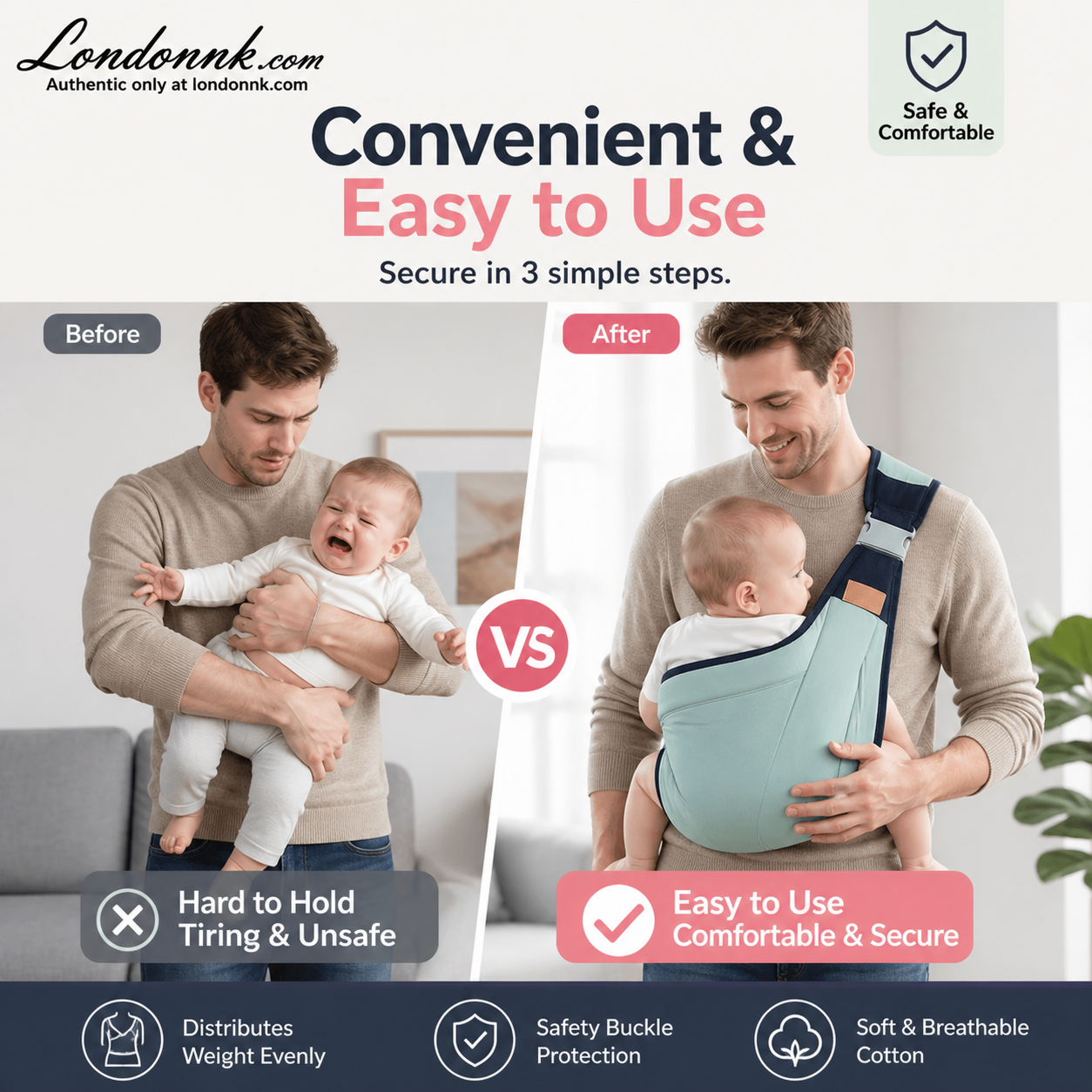 🎉 2026 Sale — Over 30,000 Sold! 👶 4-in-1 Breathable Baby Carrier – 0-36 Months, Front/Back/Facing In/Out – Hands-Free Comfort for Parent & Baby! ✨