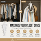 🥳HOT SALE🥳💞50K+ SOLD! Closet Organizer – From £3.99! V-shaped, double hooks & rotating. Tidy closet – grab yours! ✅
