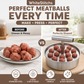 🥳HOT SALE🥳💞50K+ SOLD! Meatball Mould – From £8.99! 304 steel, 6/12 holes & ergonomic. Perfect balls every time – grab yours! ✅