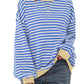 🎁 Hot Sale 49% OFF 🔥Women's Oversized Striped Long Sleeve Pullover