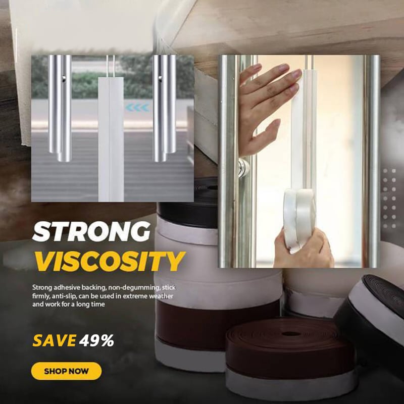 🥳HOT SALE🥳💞49K+ SOLD! Door Seal Strip – BUY 1 GET 1 FREE! 5m, self-adhesive & dust/insect/noise proof. Quiet home – grab yours! ✅