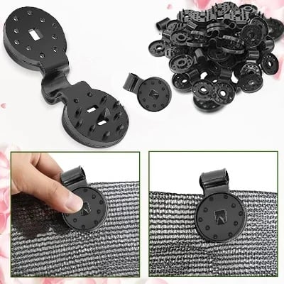 🌞 Stretch, Slide & Secure Your Shade Cloth Instantly  Heavy-Duty Shade Cloth Clips – Smooth, Fast & Reliable