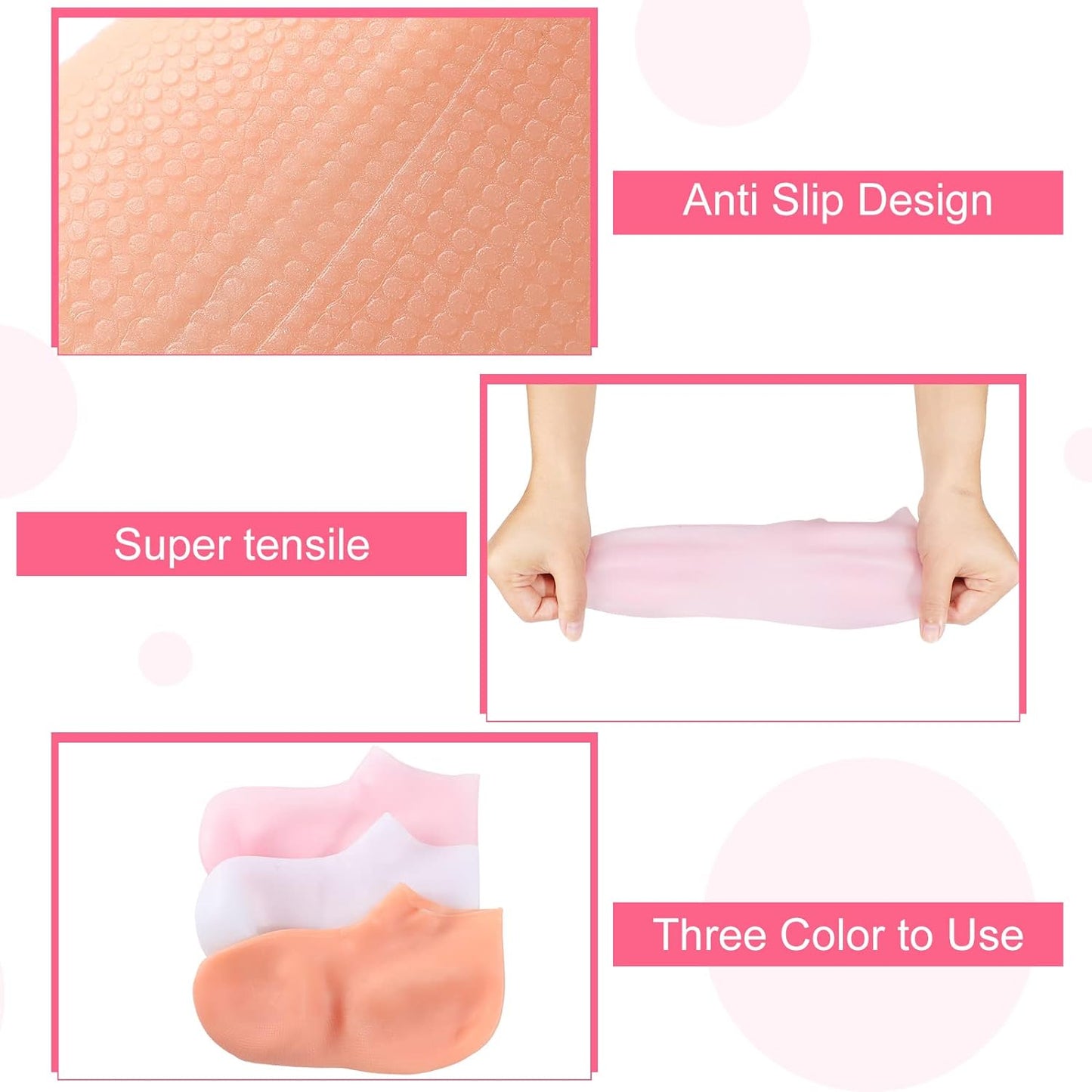 🥳2026 HOT SALE🥳💞50K+ SOLD!🦶✨ 50% OFF! Moisturizing Foot Mask Socks – Silicone gel locks in moisture, releases plant oils. Softens cracks & rough skin – wear with shoes for all‑day care! 🌿🧦