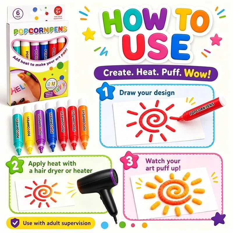 💥Christmas Hot Sale 55% OFF🎁Magic Puffy Pens & Buy 3 Pay 2 🔥