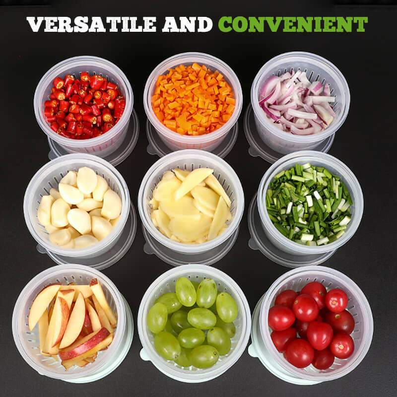 🥳HOT SALE🥳💞10K+ SOLD! Preservation Box – From £7.99! Double drain, spiral seal & 500ml capacity. Fresh food – grab yours! ✅
