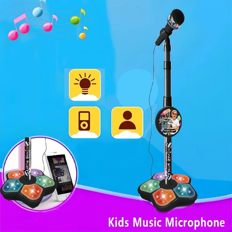 🎅LAST DAY SALE 52% OFF!!🌲Microphone Toy, Karaoke Machine Toy with Light