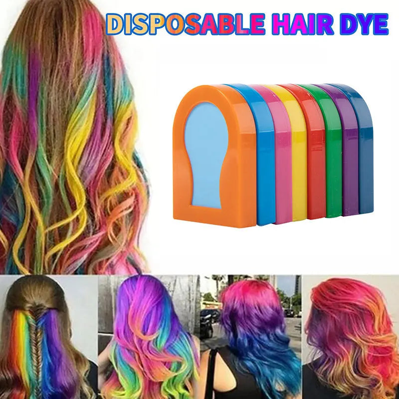 🥳2026 TOP PICK🥳 Hair Color Powder Set – 8 Shades, Even Coverage, Water-Soluble – Gentle on Hair, Vivid Pure Colors – Perfect for Parties & Events! 🌈💨