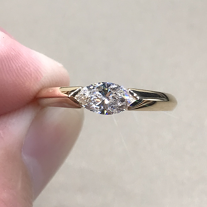 🎁Gift For You | East West Marquise Moissanite Ring