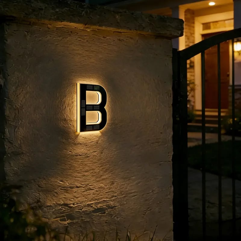 🔥Last Day 50% OFF🔥Solar Lighted House Numbers LED Numbers, Waterproof for Outside