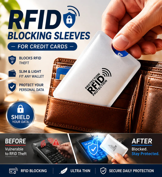 🏆LAST DAY SALE 50% OFF🔥RFID Blocking Sleeves for Credit Cards