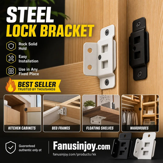 🥳HOT SALE🥳💞50K+ SOLD! Shelf Brackets – From £9.99!（10 Pcs） 2-in-1 locking, heavy-duty & rust-resistant. Sturdy shelves – grab yours! ✅