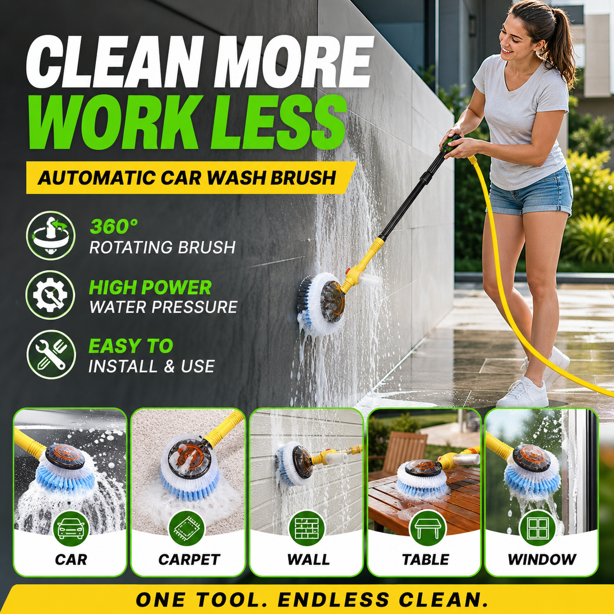 🥳HOT SALE🥳💞50K+ SOLD! Multifunctional Brush – From £28.99! Auto-rotating, 5 settings & versatile. Sparkling clean – grab yours! ✅