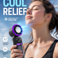 ❄️🌬️ 55% OFF!| Portable Neck Fan with Semiconductor Ice Cooling Plate | 3600mAh Foldable Personal Air Conditioner | LED Display & Type-C Charging