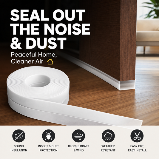 🥳HOT SALE🥳💞50K+ SOLD! Door Seal Strip – BUY 1 GET 1 FREE! 5m, self-adhesive & dust/insect/noise proof. Quiet home – grab yours! ✅