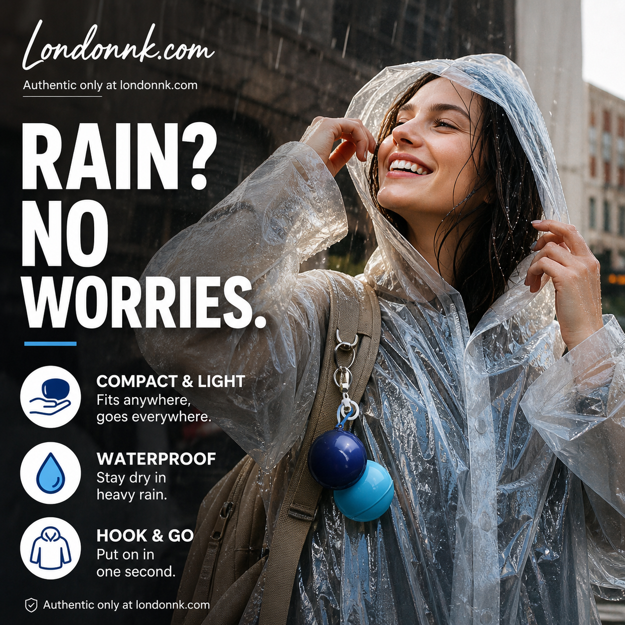 ⏰🎉Buy 1 Get 1 Free!🎉—Mini Ball Shape Disposable Raincoat