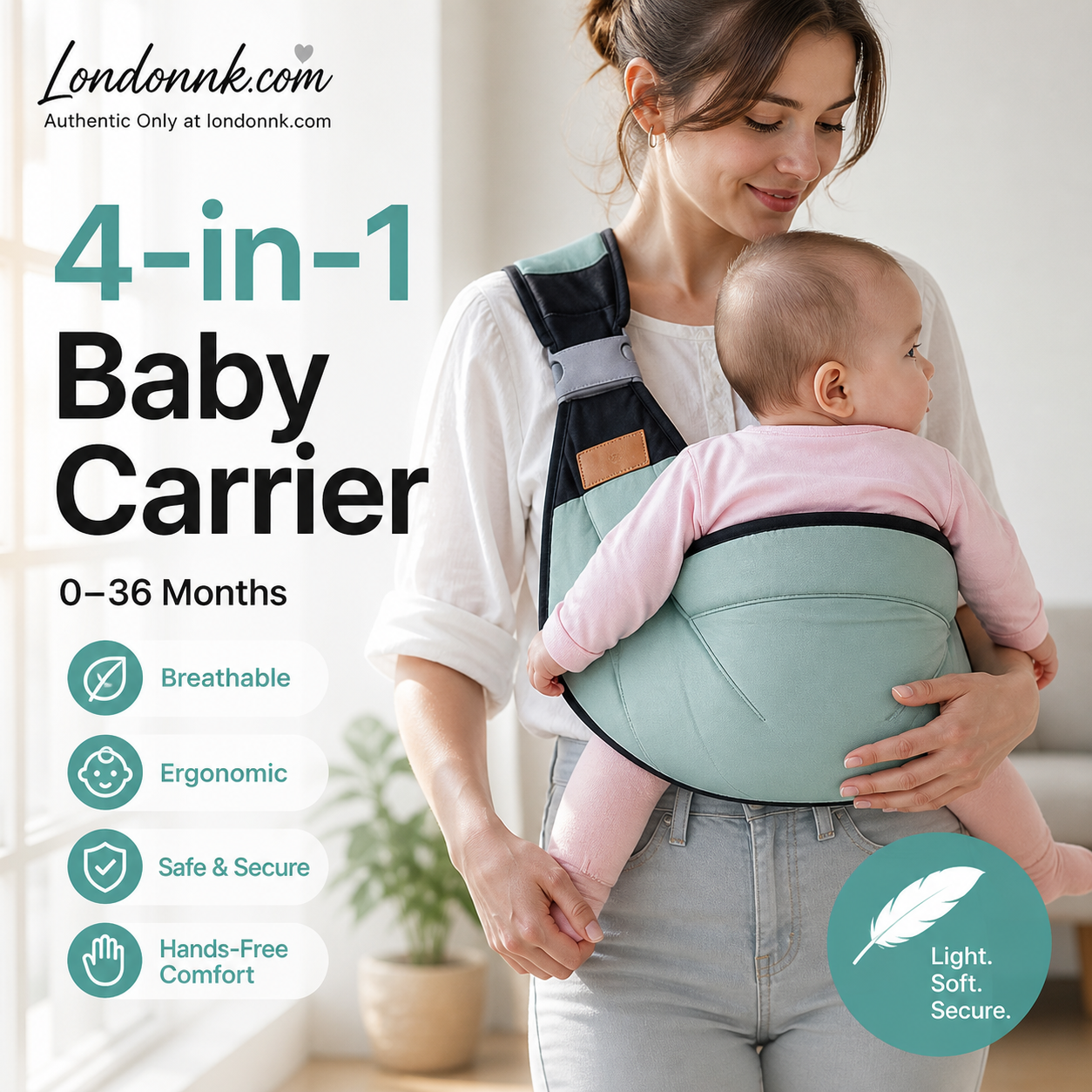 🎉 2026 Sale — Over 30,000 Sold! 👶 4-in-1 Breathable Baby Carrier – 0-36 Months, Front/Back/Facing In/Out – Hands-Free Comfort for Parent & Baby! ✨