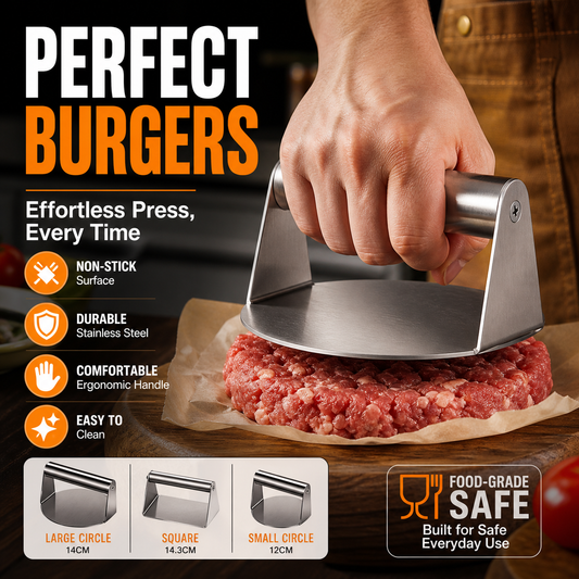 🥳HOT SALE🥳💞50K+ SOLD! Burger Press – From £5.99! Non-stick, easy clean & ergonomic. Perfect patties – grab yours! ✅