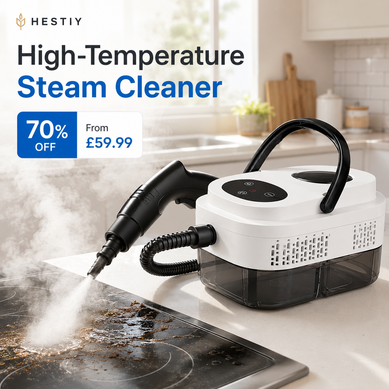 🥳HOT SALE💞50K+ SOLD!📢⏰ 75% OFF!💞Multifunctional High-Temperature Steam Cleaner for Home