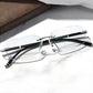 🔥Ultra-lightweight rimless reading glasses with diamond-cut lenses.