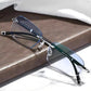 🔥Ultra-lightweight rimless reading glasses with diamond-cut lenses.