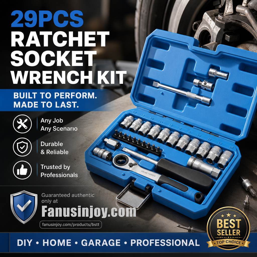 🥳HOT SALE🥳💞50K+ SOLD! Ratchet Wrench Kit – From £39.99! 29PCS, chrome-vanadium & storage case. Repair anything – grab yours! ✅