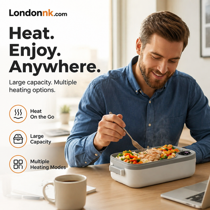 📢📢50% off! ⏰ Portable electric lunch box with self-heating 🔋🌡️
