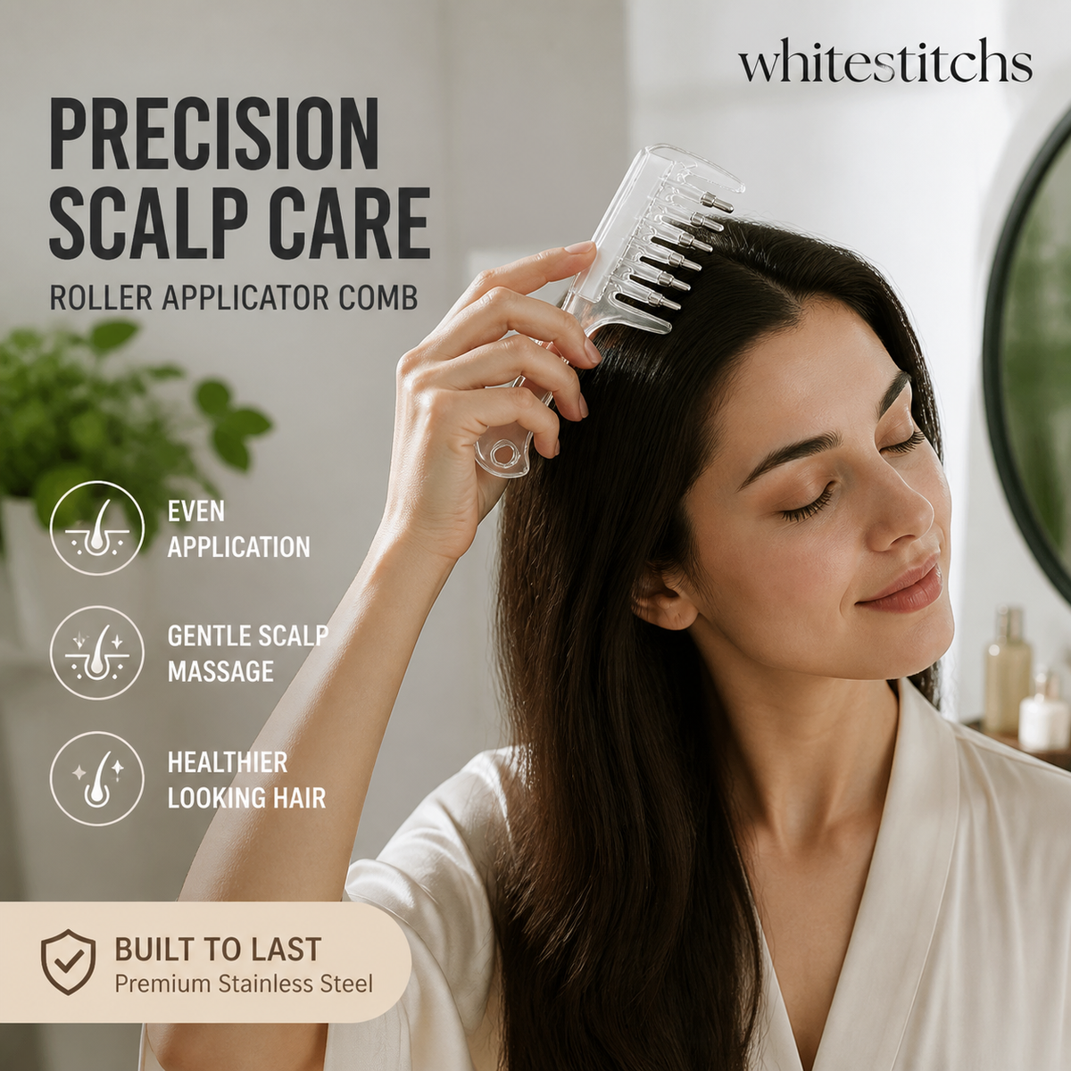 🥳HOT SALE🥳💞10K+ SOLD! Hair Oil Comb – From £6.99! Precision rollers, even dispensing & scalp massage. No waste, no mess – grab yours! ✅
