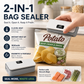 🥳2026 HOT SALE🥳💞50K+ SOLD!⏰⚡ 50% OFF! Rechargeable Bag Sealer – No batteries needed, USB-C charging. Magnetic back for fridge storage. 6 heat settings for any bag. Keeps food fresh longer. 🧊✨