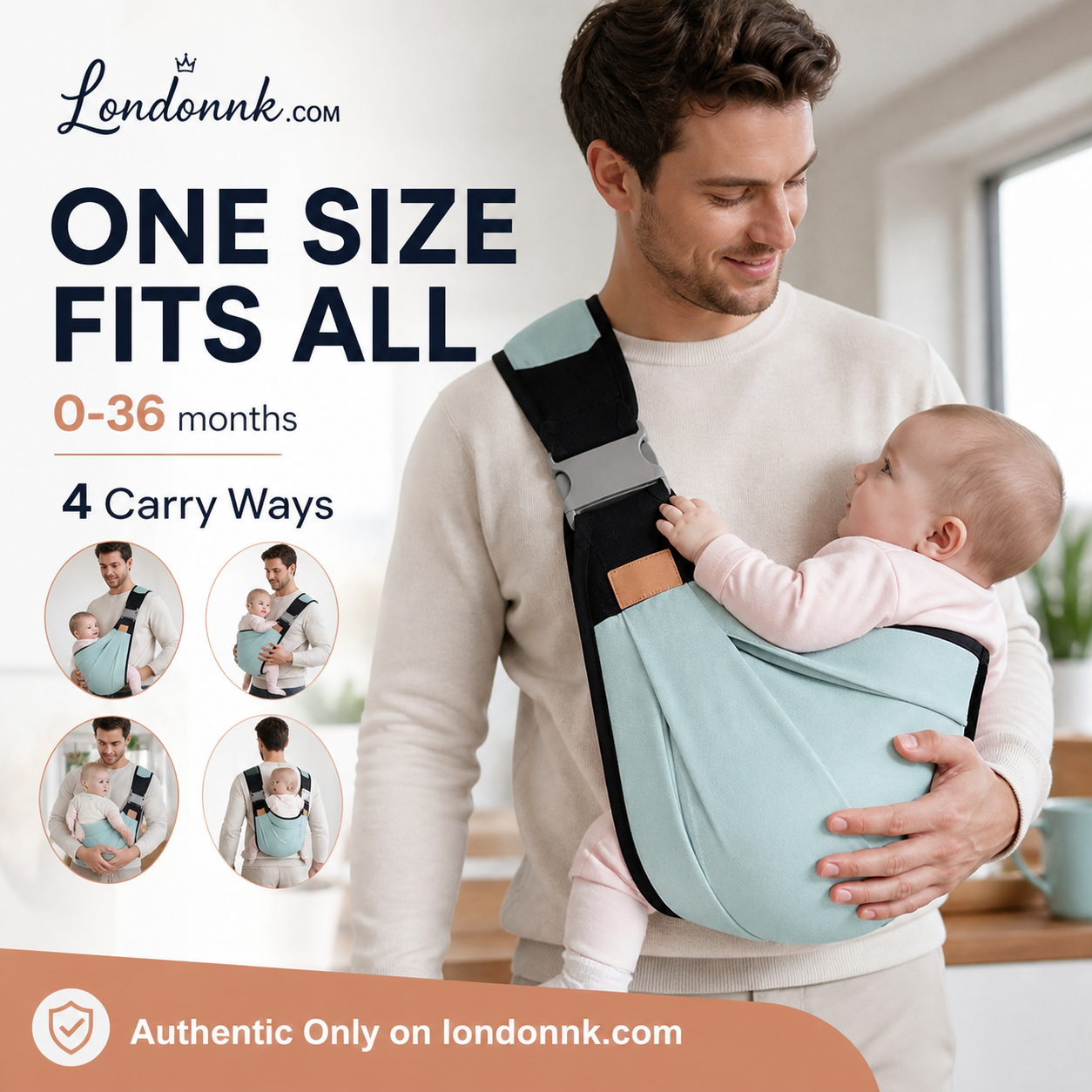 🎉 2026 Sale — Over 30,000 Sold! 👶 4-in-1 Breathable Baby Carrier – 0-36 Months, Front/Back/Facing In/Out – Hands-Free Comfort for Parent & Baby! ✨