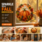 🥳HOT SALE🥳💞50K+ SOLD! Pumpkin Wreath Kit – From £10.99! Complete DIY, acrylic base & sparkling resin beads. Festive fall decor – grab yours! ✅