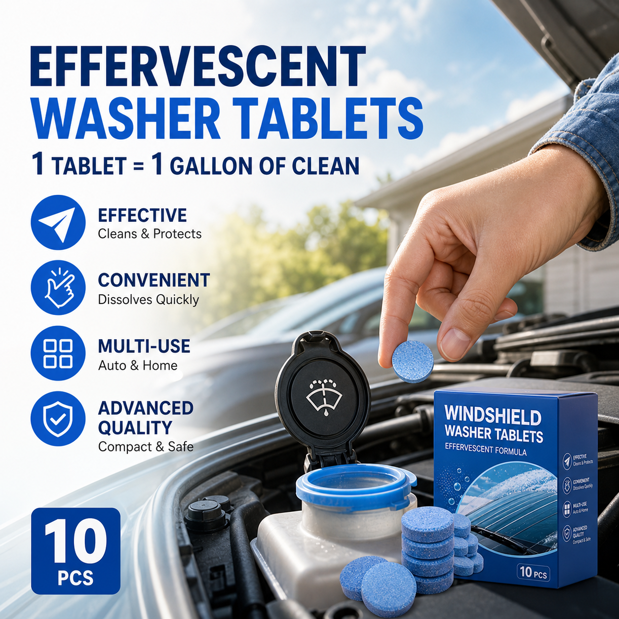 🥳HOT SALE🥳💞50K+ SOLD! Washer Tablets – From £3.99! 10 tablets = 10 gallons, removes dirt & multi-use. Save money – grab yours! ✅