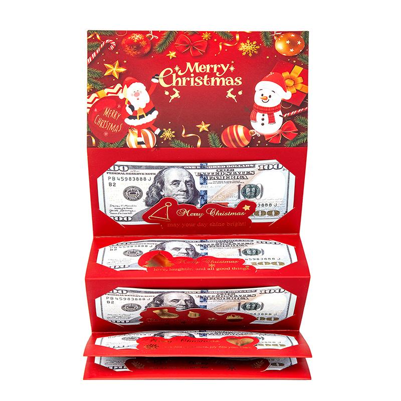 🎅Christmas Gift Idea- BUY 2 GET 1 FREE!!🎄Christmas Cash Envelope with Money Clip✨Make Every Gift Unforgettable