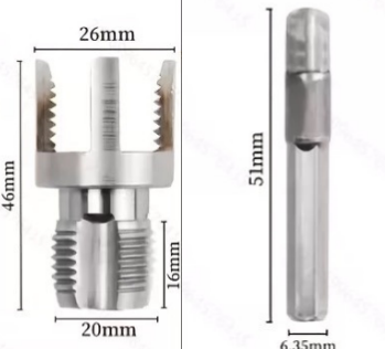 🔧DAMAGED PIPE THREADS? FIX IT FAST!🔧 Threading Tool – Clean & Rethread, Heat-Treated Steel, Durable – For DIY & Pros! 🚰