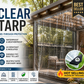 🥳2026 BESTSELLER🥾 Clear Tarp – Heavy-Duty 0.35mm PVC, 14 Mil – Waterproof, UV & Tear-Resistant – Reinforced Edges & Grommets – 3 Sizes! 🛡️💨