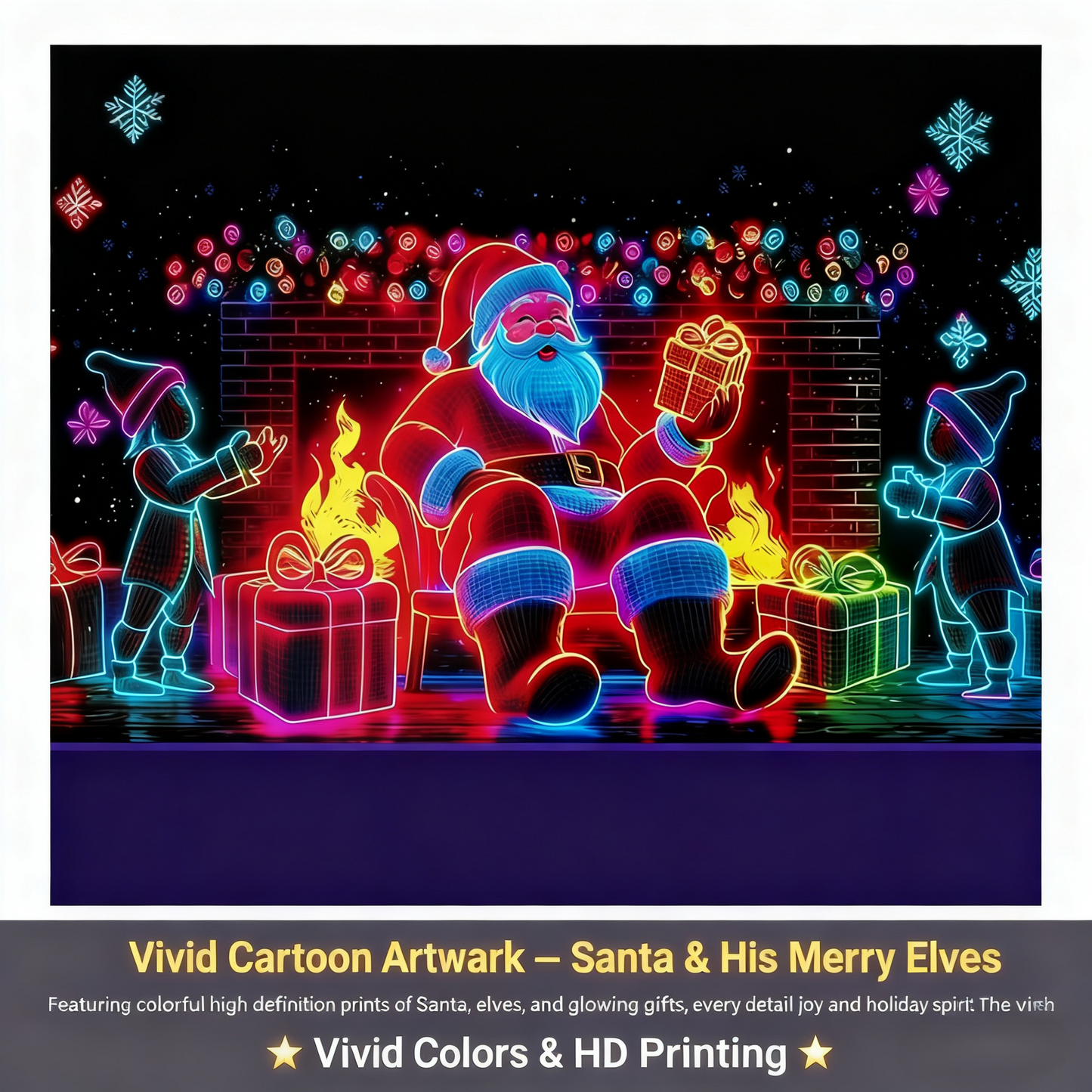 🎅 HOLIDAY HAUL SALE🎇🚪UV Activated Christmas Garage Door Cover Banner, Glows in Dark🔥🎉