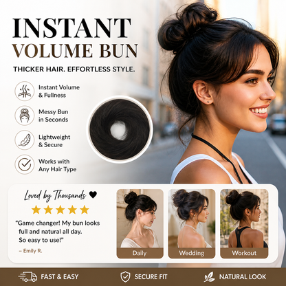 🏆 Last Day Special Price £4.99 ! 🔥✨ Create a Chic Messy Bun in Seconds 💖