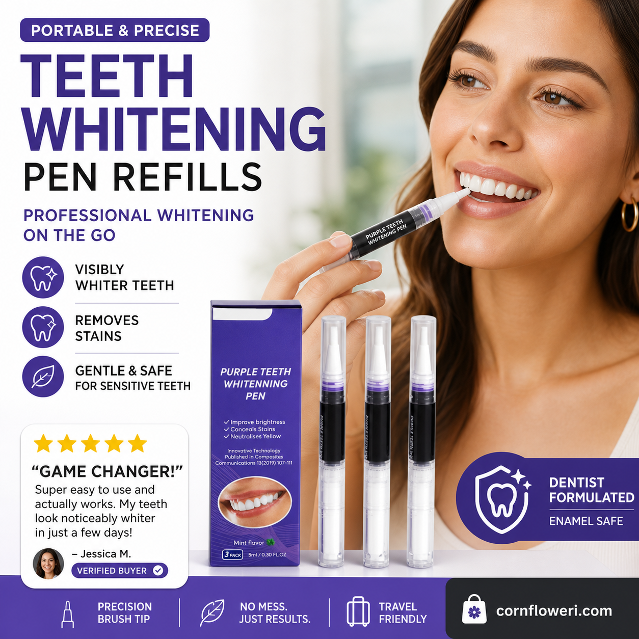 🔥Limited Time Promotion 50% OFF🔥Portable Teeth Whitening Pen Refill