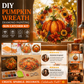 🥳HOT SALE🥳💞50K+ SOLD! Pumpkin Wreath Kit – From £10.99! Complete DIY, acrylic base & sparkling resin beads. Festive fall decor – grab yours! ✅