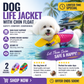 🥳HOT SALE🥳💞10K+ SOLD! Dog Life Jacket – From £12.99! Chin float support, rescue handle & high-visibility. Safe water fun – grab yours! ✅