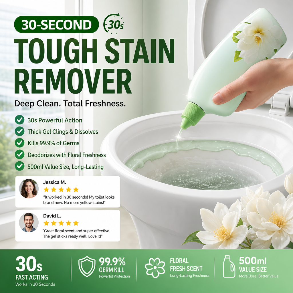 🥳2026 BESTSELLER🥾 Toilet Bowl Cleaner Gel – Rapid Stain Removal, 99.9% Bacteria Kill – Thick Clinging Formula – Odor Neutralizing – Fresh Fragrances! 🛡️💨