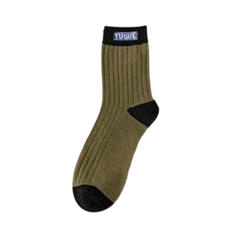💥Big Sale 50% OFF💥 Colorblock Thermal Mid-Calf Socks