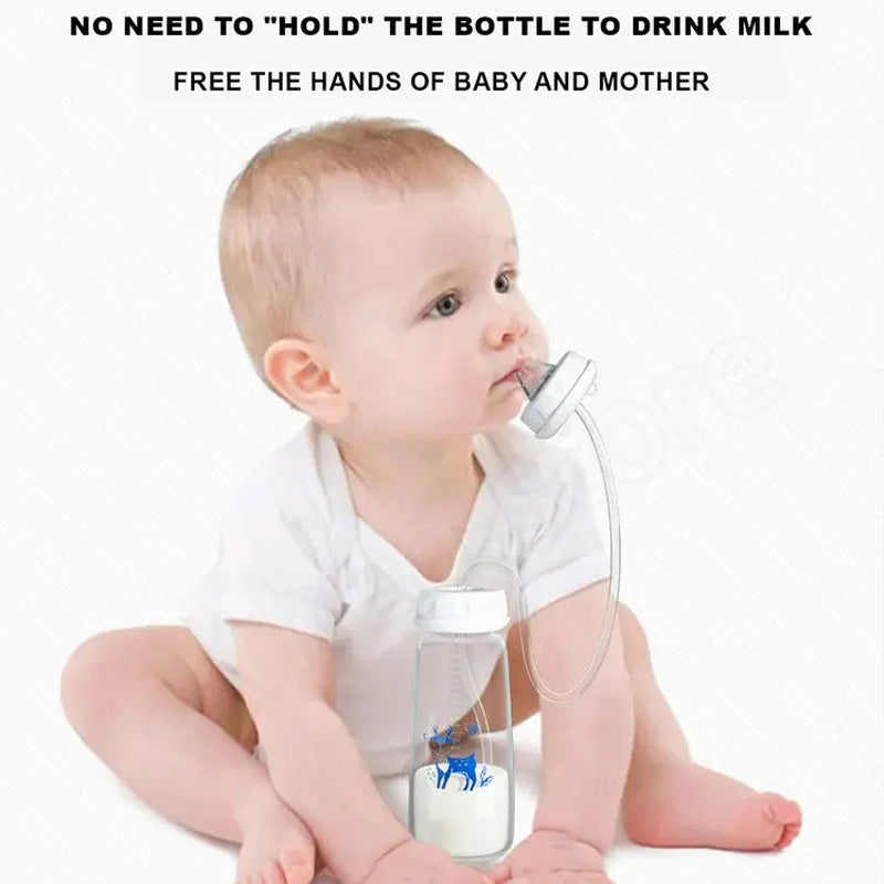 🔥New Hot Selling❤️‍🔥 Professional Safe Silicone Bottle with Extended Straw