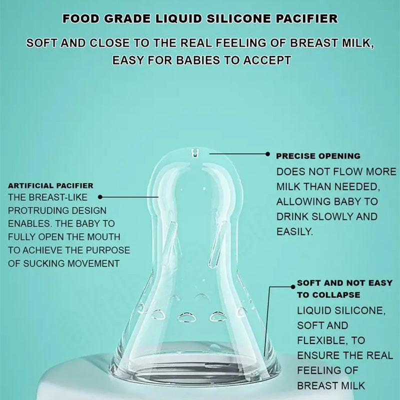 🔥New Hot Selling❤️‍🔥 Professional Safe Silicone Bottle with Extended Straw