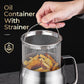 ⏳Limited-time 50% off⏰Large Capacity 304 Stainless Steel Multi-Purpose Oil Filter Container🍟